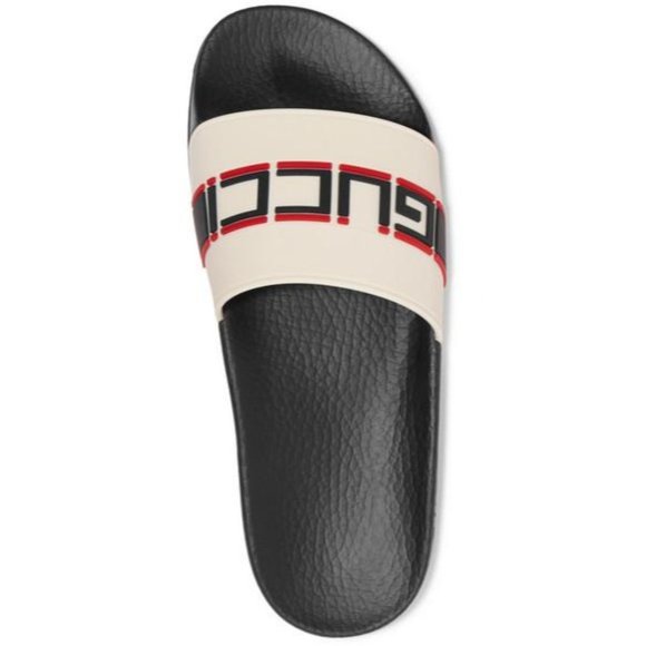 Gucci Logo Print Pool Slides 5.5 - Picture 5 of 13